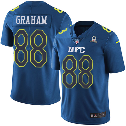 Nike Seahawks #88 Jimmy Graham Navy Men's Stitched NFL Limited NFC Pro Bowl Jersey